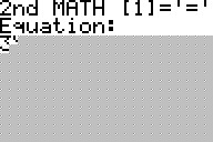 Test Equation Screenshot